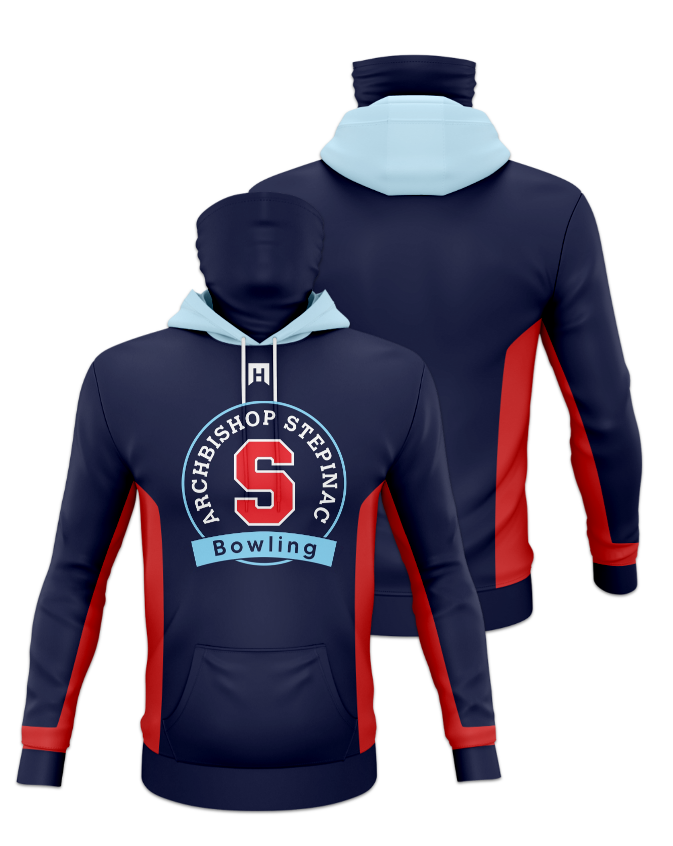 Rendered product preview, stack