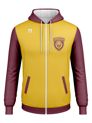 Full Zip Poly Fleece Hoodie preview, front