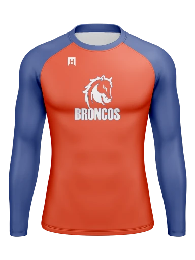 Men’s Compression Raglan Long Sleeve Rash Guard preview, front