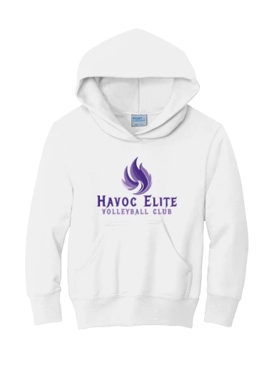 Port & Co Youth Core Fleece Pullover Hooded Sweatshirt preview, front