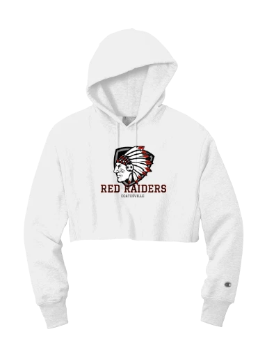 Champion Women's Reverse Weave Cropped Cut-Off Hooded Sweatshirt preview, front