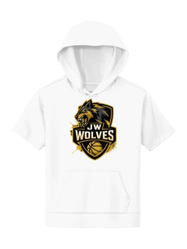 Youth Sport-Wick Fleece Short Sleeve Hooded Pullover preview, front
