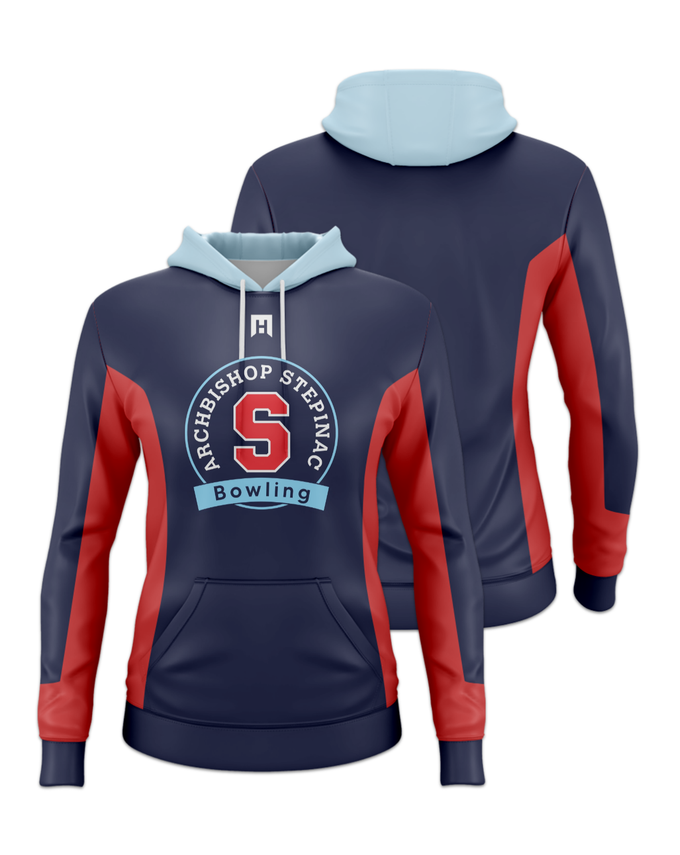 Rendered product preview, stack