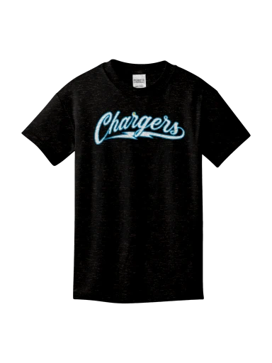 GVYF Chargers Youth Core Cotton Tee preview, front