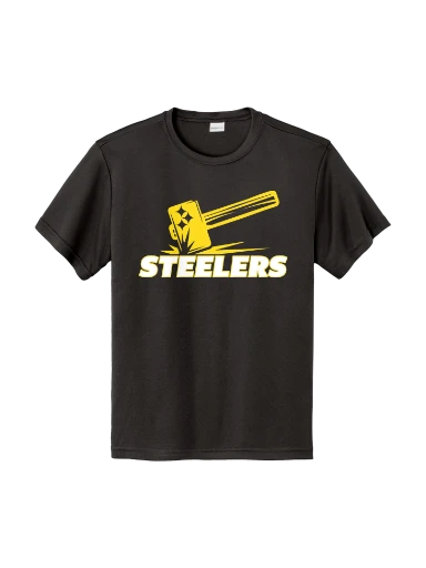 GVYF Steelers Youth PosiCharge Competitor Tee preview, front