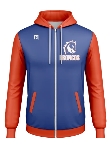 GVYF Broncos Full Zip Tech Hoodie preview, front