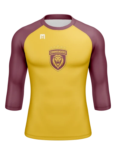Men’s Compression Raglan Long Sleeve Rash Guard preview, front
