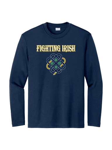 GVYF Fighting Irish Youth Long Sleeve PosiCharge Competitor Tee preview, front