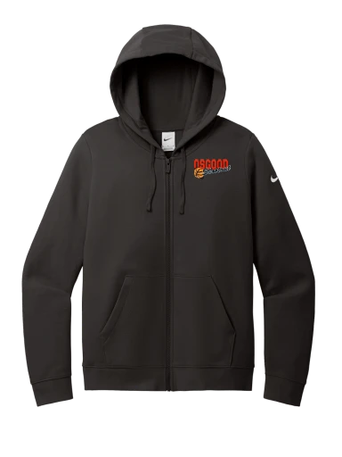 Nike Women's Club Fleece Sleeve Swoosh Full-Zip Hoodie preview, front
