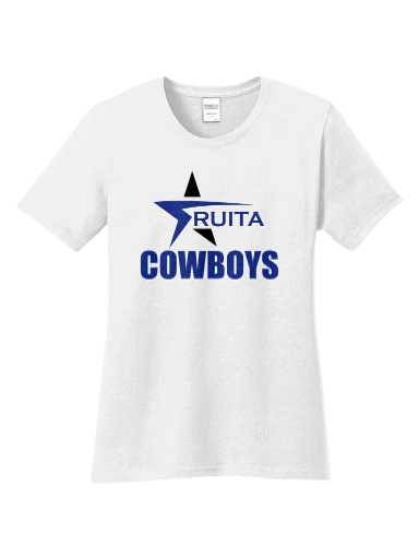 GVYF Cowboys Women's Core Cotton Tee preview, front