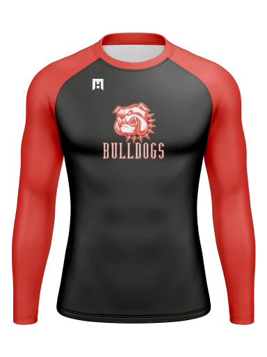 Men’s Compression Raglan Long Sleeve Rash Guard preview, front