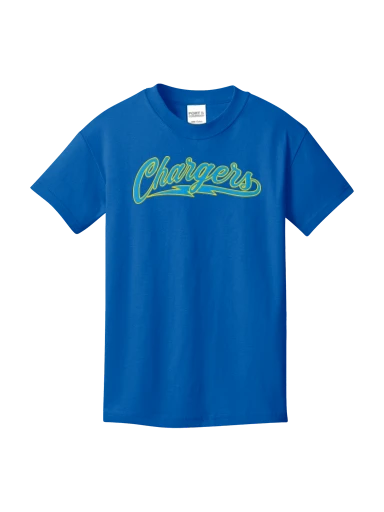 GVYF Chargers Youth Core Cotton Tee preview, front