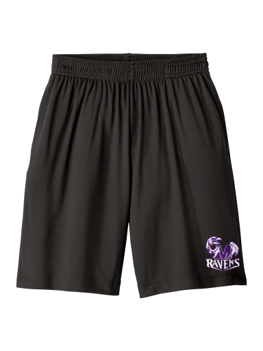 GVYF Ravens Youth PosiCharge Competitor Pocketed Short preview, front