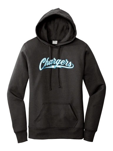 GVYF Chargers Women's Core Fleece Pullover Hooded Sweatshirt preview, front