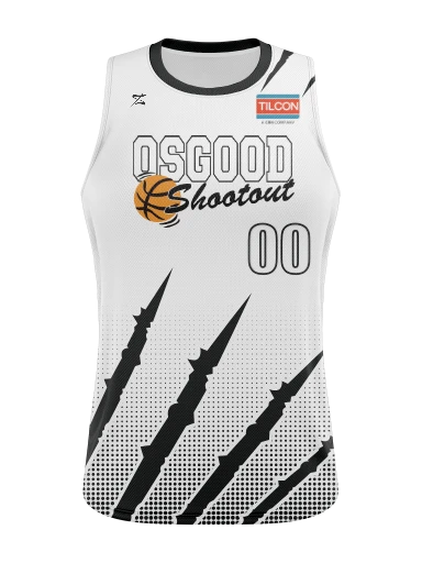 Ladies Basketball Jersey White preview, front