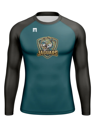 Men’s Compression Raglan Long Sleeve Rash Guard preview, front