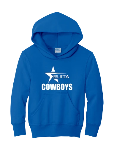 GVYF Cowboys Youth Core Fleece Pullover Hooded Sweatshirt preview, front
