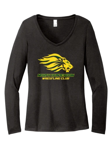 District Women's Perfect Tri Long Sleeve V-Neck Tee preview, front
