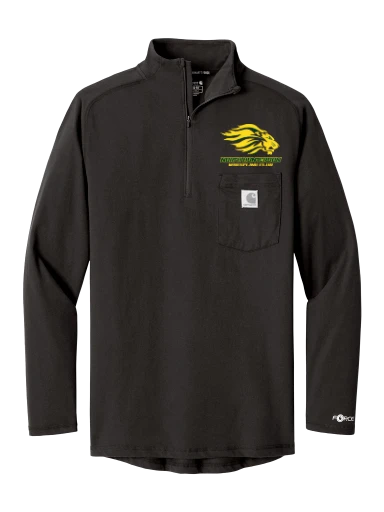 Carhartt Force 1/4-Zip Long Sleeve T-Shirt preview, front