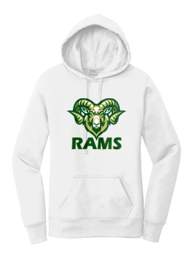 GVYF Rams Women's Core Fleece Pullover Hooded Sweatshirt preview, front