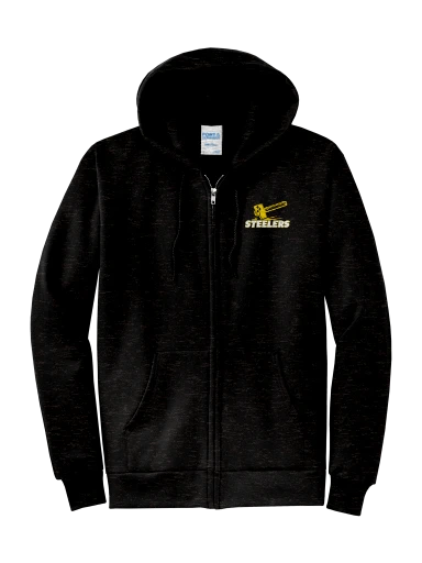 GVYF Steelers Core Fleece Full-Zip Hooded Sweatshirt preview, front