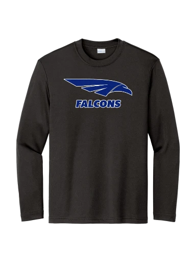 Youth Long Sleeve PosiCharge Competitor Tee preview, front