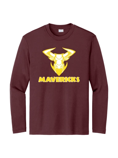 GVYF Mavericks Youth Long Sleeve PosiCharge Competitor Tee preview, front