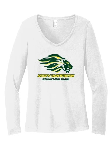 District Women's Perfect Tri Long Sleeve V-Neck Tee preview, front