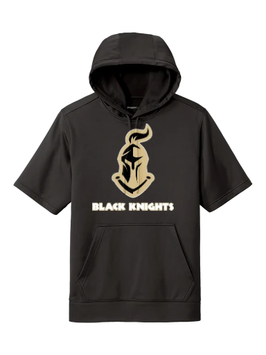 GVYF Black Knights Sport-Wick Fleece Short Sleeve Hooded Pullover preview, front