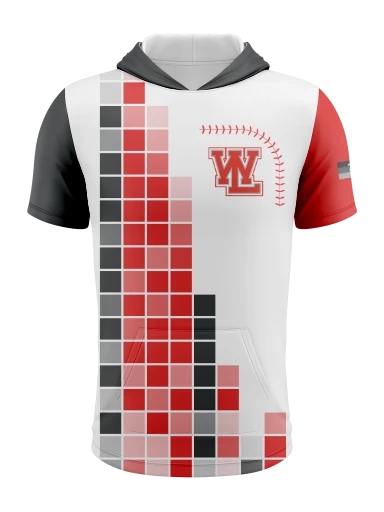 Custom Short Pixel Hoodie preview, front