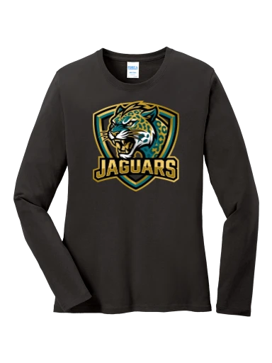 GVYF Jaguars Women's Long Sleeve Core Cotton Tee preview, front