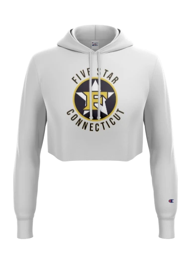 Champion Women's Reverse Weave Cropped Cut-Off Hooded Sweatshirt preview, front