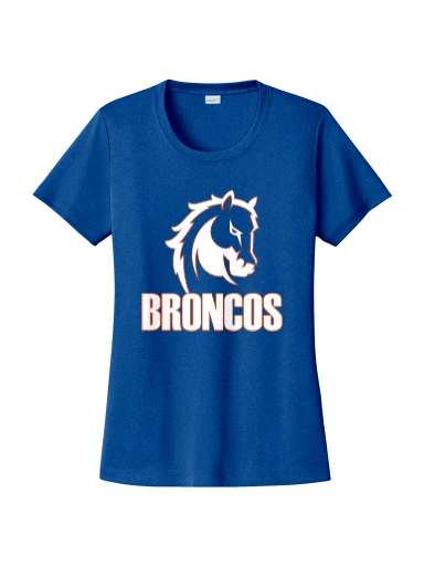 GVYF Broncos Women's PosiCharge Competitor Tee preview, front