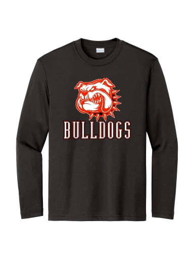 GVYF Bulldogs Youth Long Sleeve PosiCharge Competitor Tee preview, front