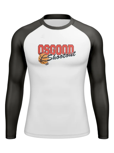 Men’s Compression Raglan Long Sleeve Rash Guard preview, front