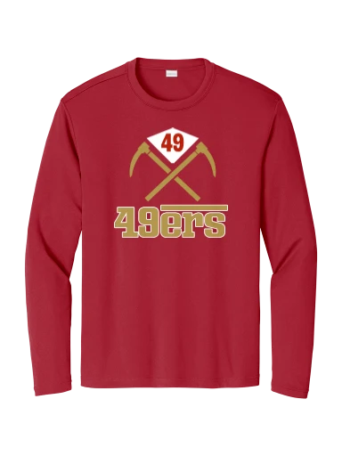 GVYF 49ers Long Sleeve PosiCharge Competitor Tee preview, front