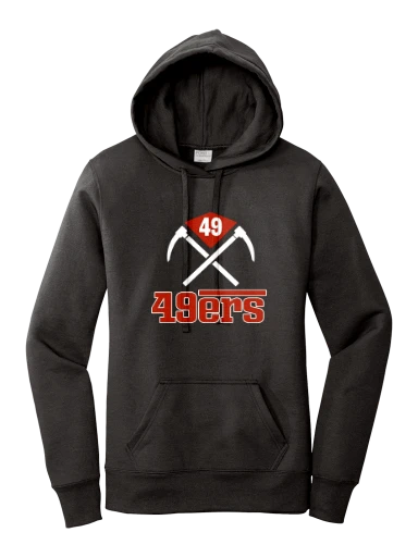 GVYF 49ers Women's Core Fleece Pullover Hooded Sweatshirt preview, front