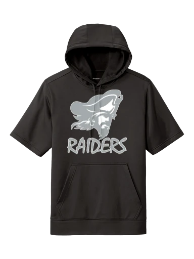 GVYF Raiders Sport-Wick Fleece Short Sleeve Hooded Pullover preview, front