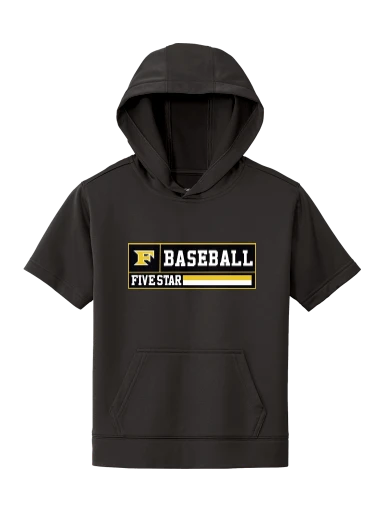Sport-Tek Youth Sport-Wick Fleece Short Sleeve Hooded Pullover preview, front