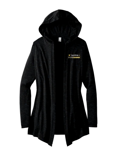 District Women's Perfect Tri Hooded Cardigan preview, front