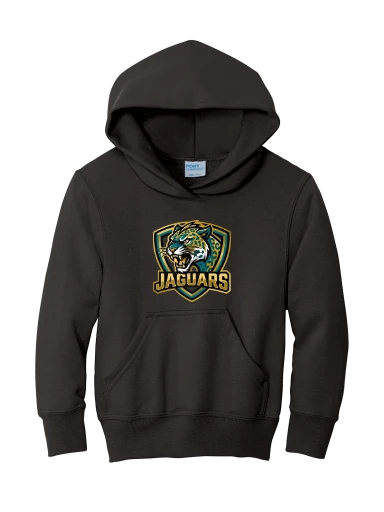 GVYF Jaguars Youth Core Fleece Pullover Hooded Sweatshirt preview, front
