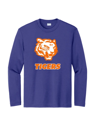 GVYF Tigers Youth Long Sleeve PosiCharge Competitor Tee preview, front