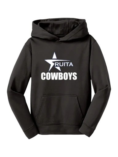 GVYF Cowboys Youth Sport-Wick Fleece Hooded Pullover preview, front