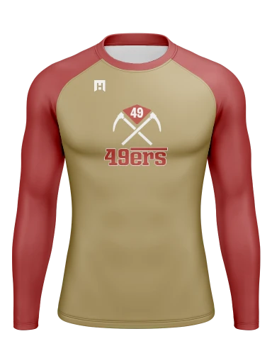 Men’s Compression Raglan Long Sleeve Rash Guard preview, front