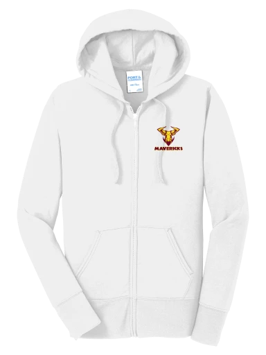 GVYF Mavericks Women's Core Fleece Full-Zip Hooded Sweatshirt preview, front