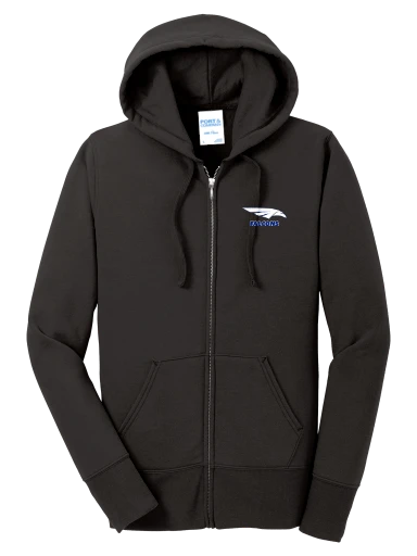 GVYF Falcons Women's Core Fleece Full-Zip Hooded Sweatshirt preview, front