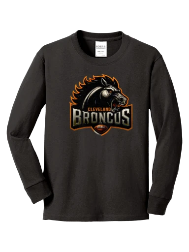 Port & Co Youth Long Sleeve Core Cotton Tee preview, front