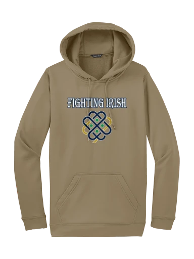 GVYF Fighting Irish Sport-Wick Fleece Hooded Pullover preview, front