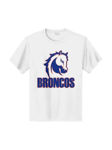 GVYF Broncos Youth PosiCharge Competitor Tee preview, front