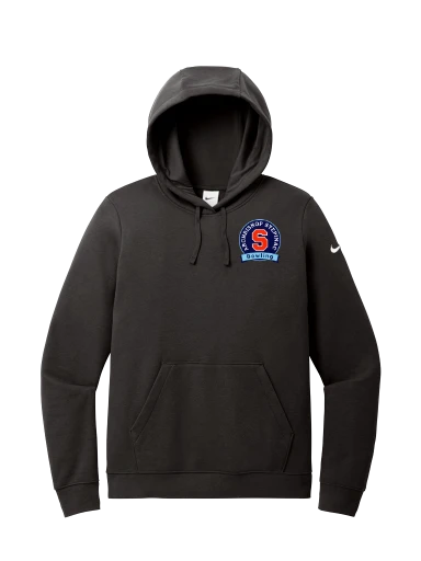 Nike Women's Club Fleece Sleeve Swoosh Pullover Hoodie preview, front